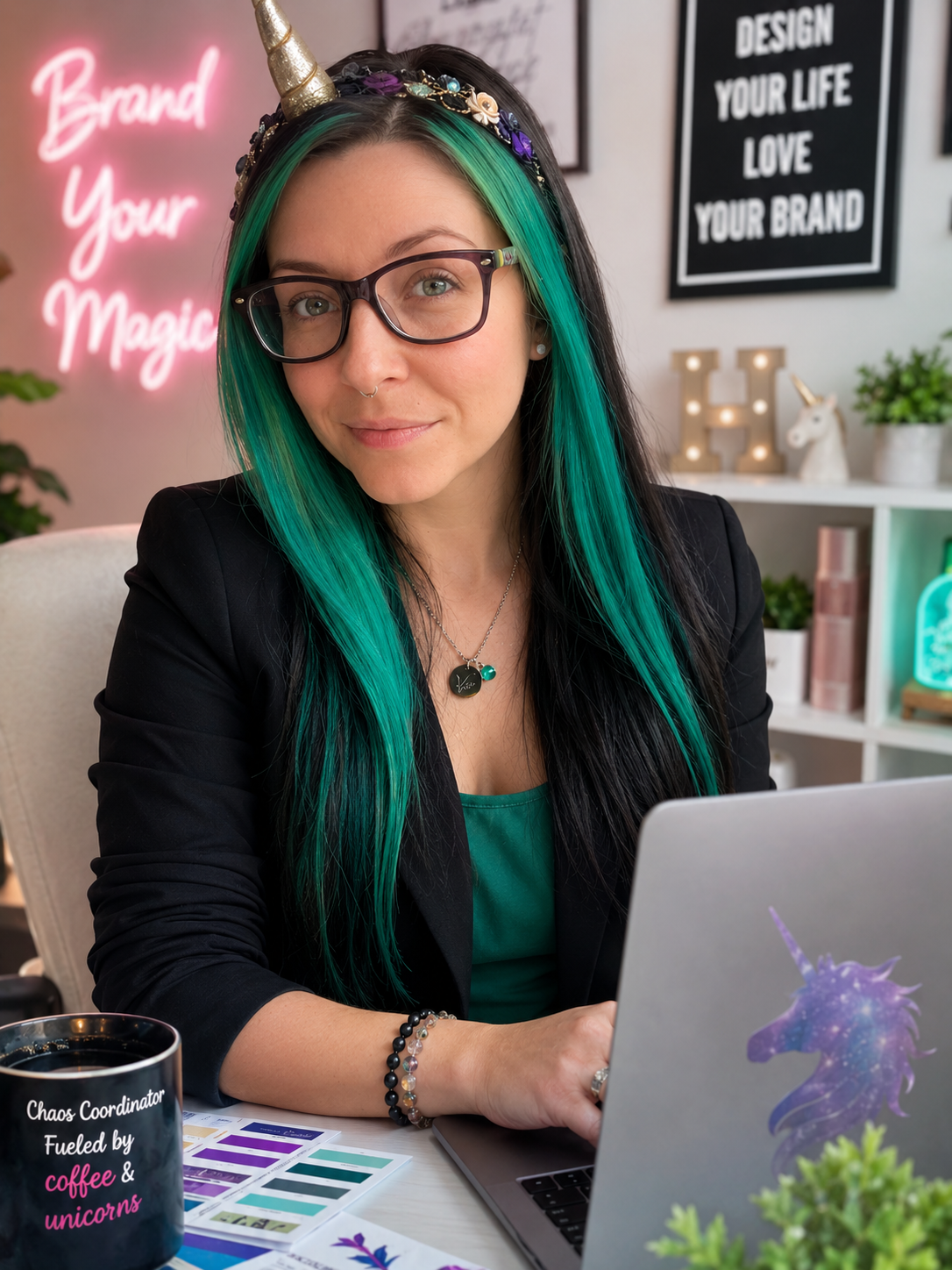 The founder of The Small Business Unicorn — chaos coordinator, marketing magic maker, fueled by coffee